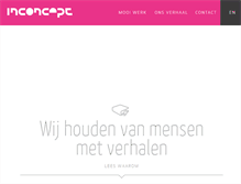 Tablet Screenshot of in-concept.nl